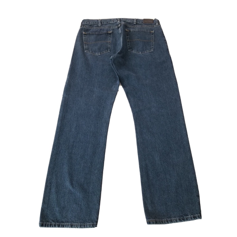 Lee Dungarees Straight Fit Men's Size W38 X L34 Quartz Denim Blue Jeans Cotton - Picture 10 of 12
